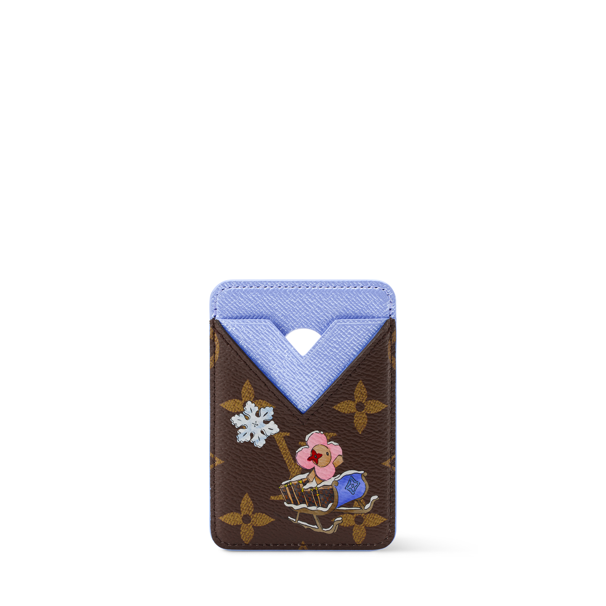 LOUIS VUITTON カード・ホルダー Magnetic Card Holder - Luxury Monogram Canvas Blue | LOUIS VUITTON